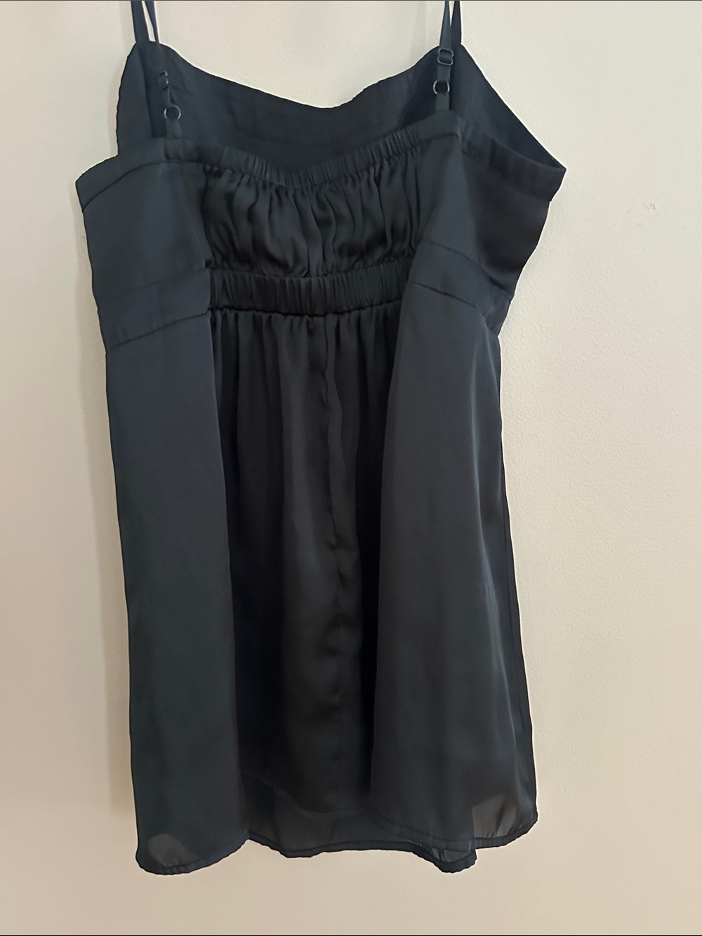 CAbi Black Silk-Look Spaghetti Strap Tank Top - Picture 2 of 3